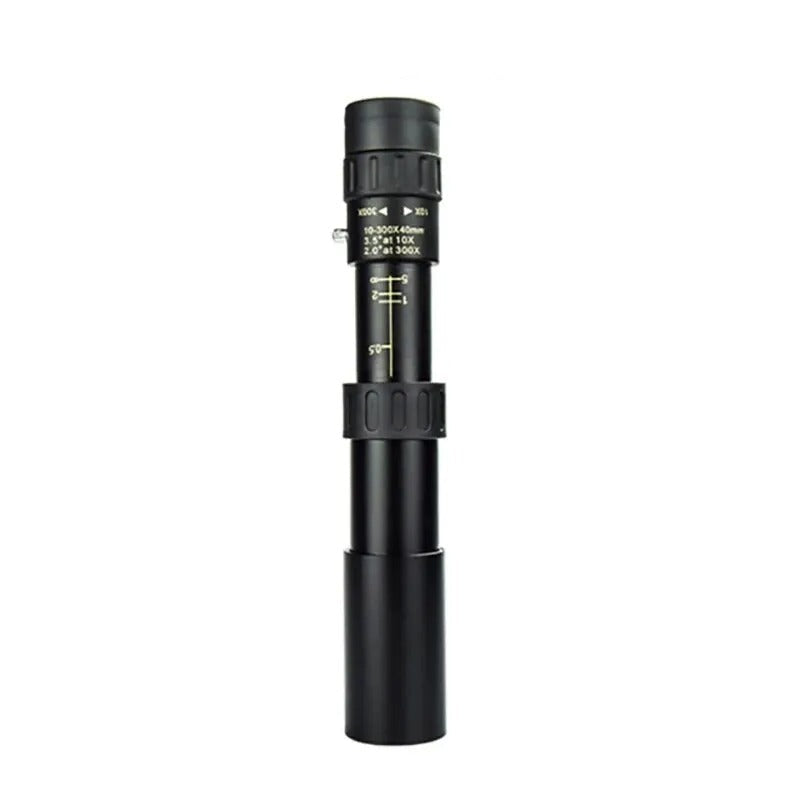 10–300x40 Zoom Monocular Telescope – HD Long-Range Portable Scope with Low-Light Vision for Hunting & Outdoor Use

