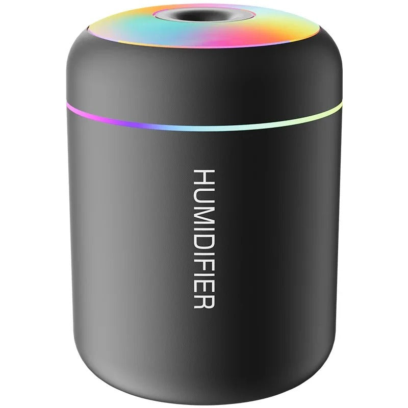 180ML USB Mini Air Humidifier – Essential Oil Diffuser & Aromatherapy Mist Maker with LED Lights for Car, Home & Bedroom

