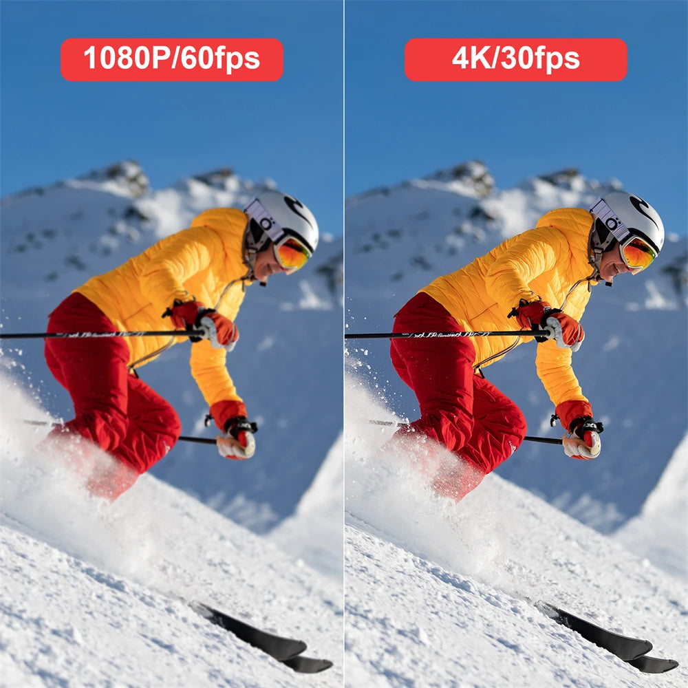 4K Mini Action Camera – Waterproof, EIS, WiFi, Sports & Helmet Mount