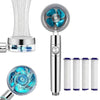 360° Rotating Turbo Fan Shower Head – High Pressure, Water-Saving Spray with Adjustable Modes & Built-In Filter for Bathroom Use