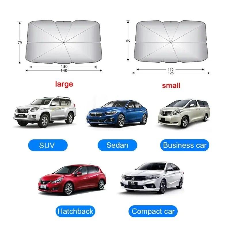 Foldable Windshield Sunshade Umbrella for Ultimate Summer Car Sun Protection