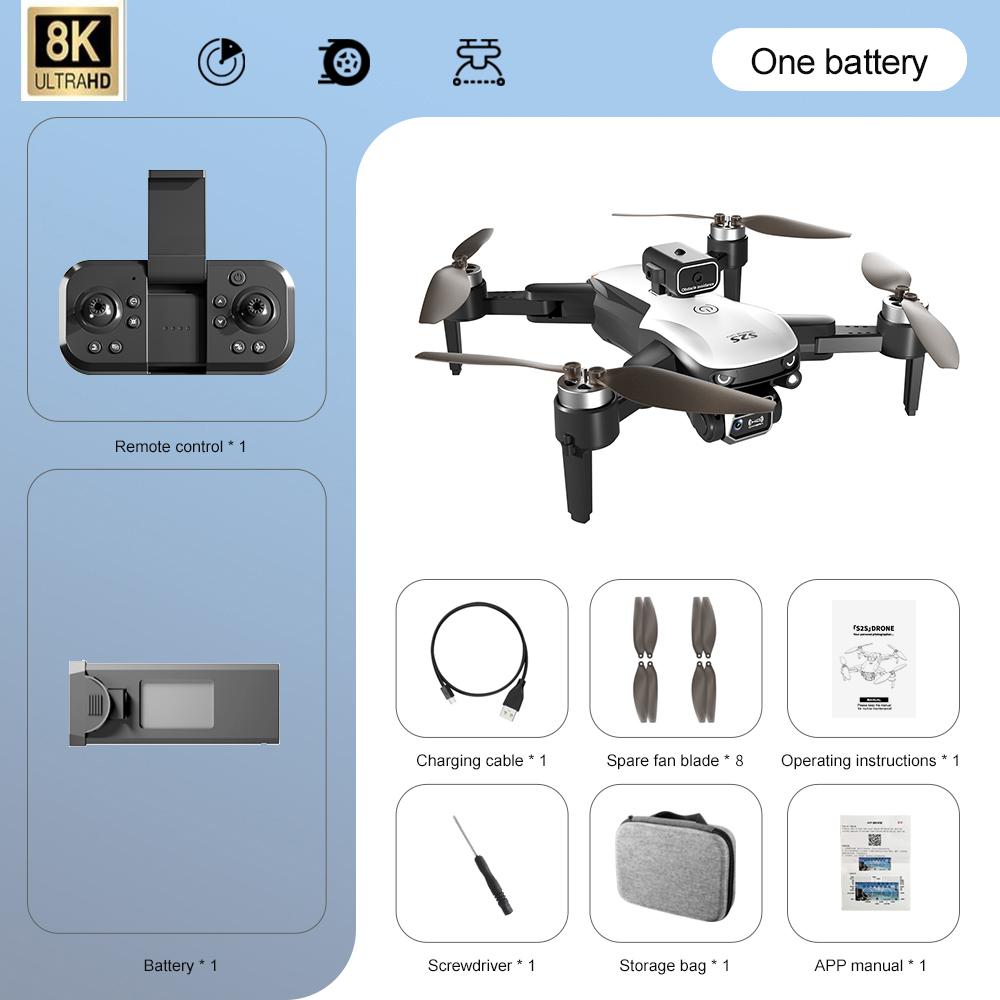 Drone 4K & 8K HD Dual Camera Professional Aerial Photography, Obstacle Avoidance, Foldable Quadcopter with 25 Minute Flight Time