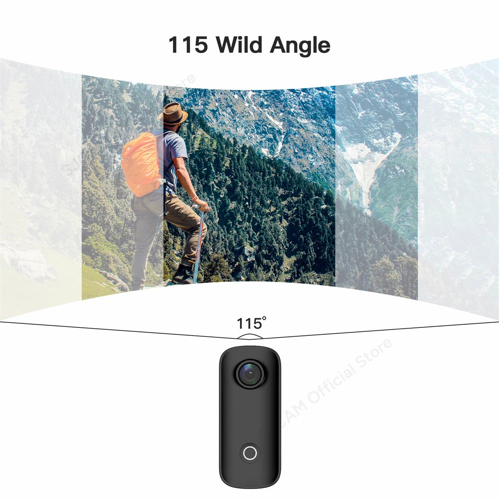 4K Mini Action Camera – Waterproof, EIS, WiFi, Sports & Helmet Mount