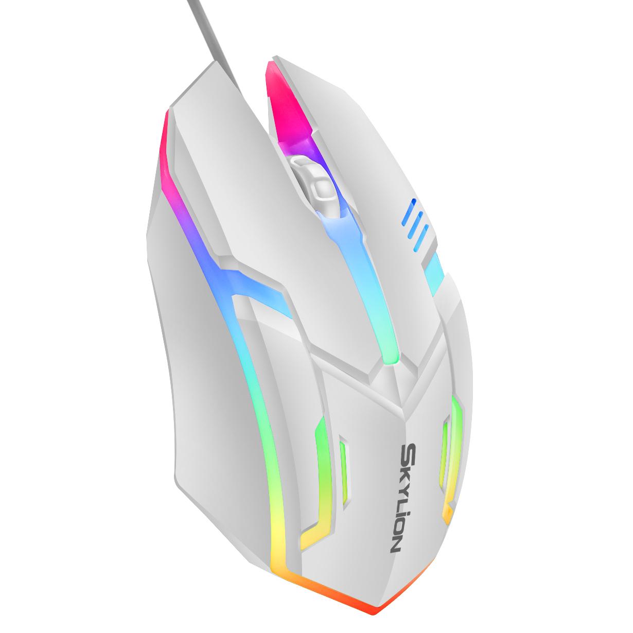 Wired Gaming Mouse 3-Button with Colorful Lighting