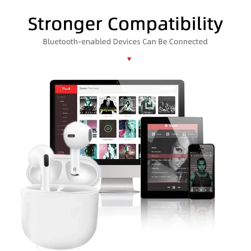 Bluetooth Earbuds 9D Stereo Wireless In Ear HiFi Headphones with Microphone for Xiaomi and iPhone