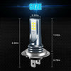 2 Pack H7 H11 LED Headlight Bulbs 6500K, 80W Auto Fog Lamps for H9 9006 HB4 Motorcycle and Car