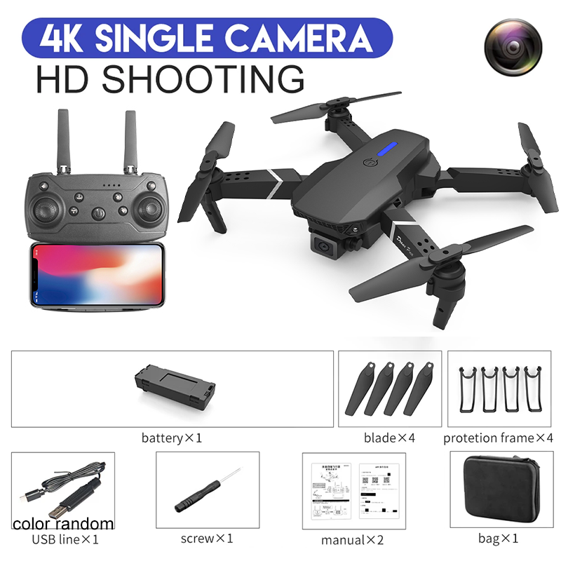 RC Drone with 4K Camera, Foldable Design, WiFi FPV, and Altitude Hold Perfect Gift for Aerial Enthusiasts Photography