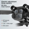 M4 RC Drone 4K Professional Foldable with Triple HD Wide Angle Cameras, WiFi FPV, and Height Hold Function