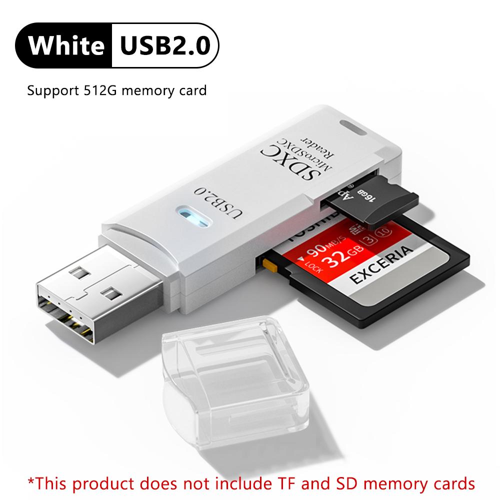 2-in-1 USB 3.0 High-Speed Card Reader and Micro SD/TF Adapter for PC and Laptop