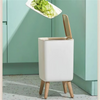 CleanSweep Pro | Elegant, Hygienic Trash Can for Your Home

