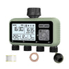 Diivoo 3-Zone Garden Water Timer – Programmable Automatic Irrigation Controller with Rain Delay & Manual/Auto Modes for Lawn & Yard

