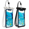 FONKEN Full View Waterproof Phone Case - Underwater, Snow, and Rain Protection with Transparent Dry Bag for Big Mobile Phones