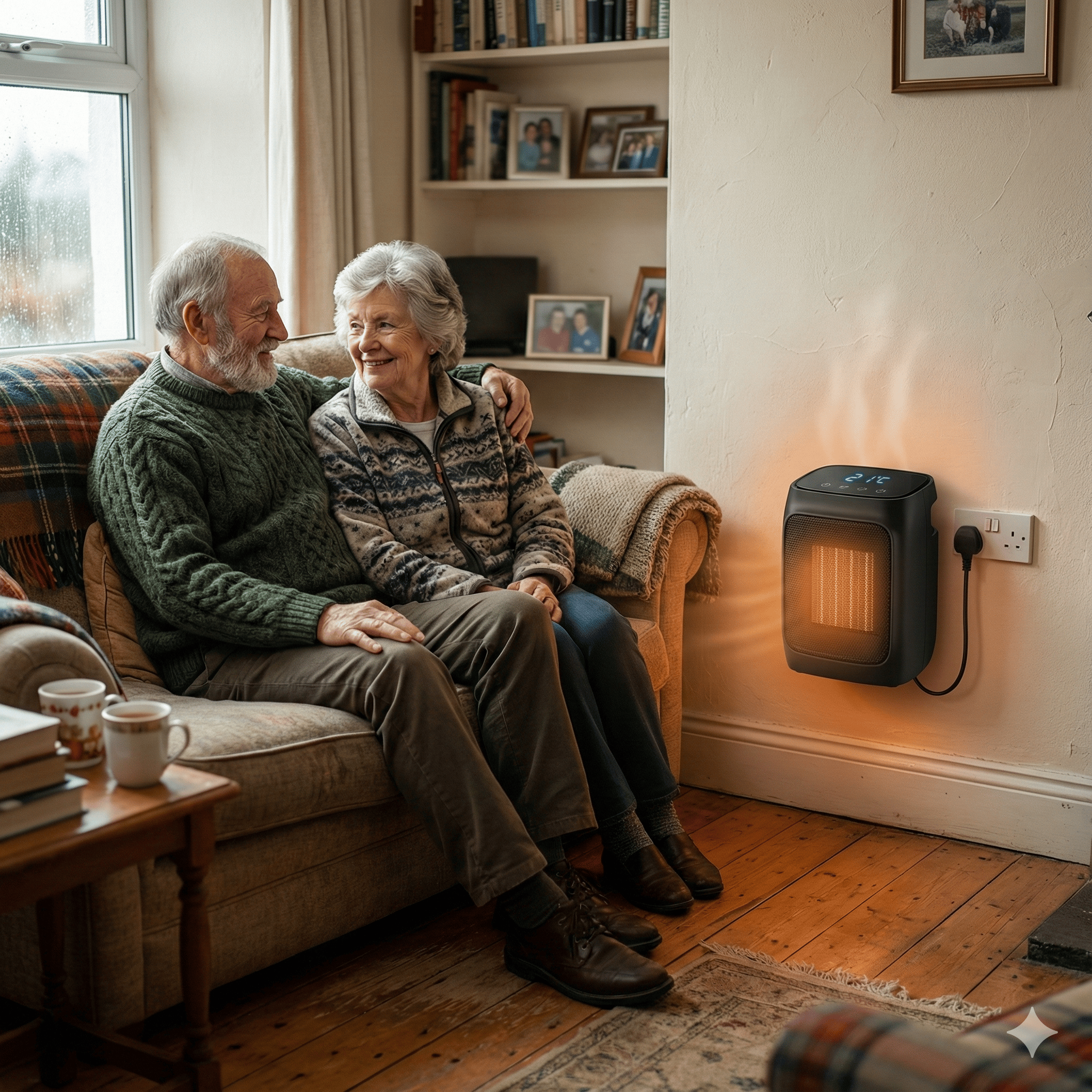 HeatPower 2-in-1 Plug-In Wall Heater with Quiet Portable Operation