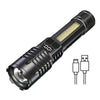 High Power Rechargeable LED Flashlight – Ultra Bright Torch with Side Light for Camping, Hiking & Outdoor Use