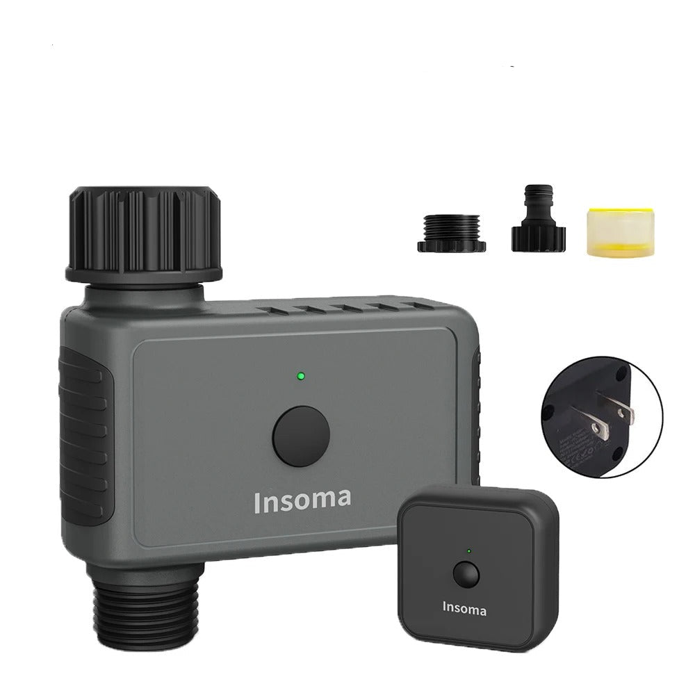 Insoma WiFi Smart Garden Water Timer – Automatic Irrigation System with Remote App Control, Alexa Compatible Hose Timer