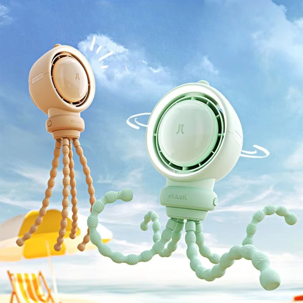 JISULIFE Portable Baby Fan | Gentle Protection Against Summer Heat

