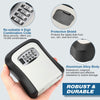 Wall Mount Key Lock Box 4 Digit Combination Security Safe for Home and Office, Keyless Storage Organizer