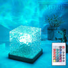 Ocean Wave Projector Light 16 Colors Aurora Glow Lamp for Home Office Bar Restaurant Underwater Midnight Aura Night Light
