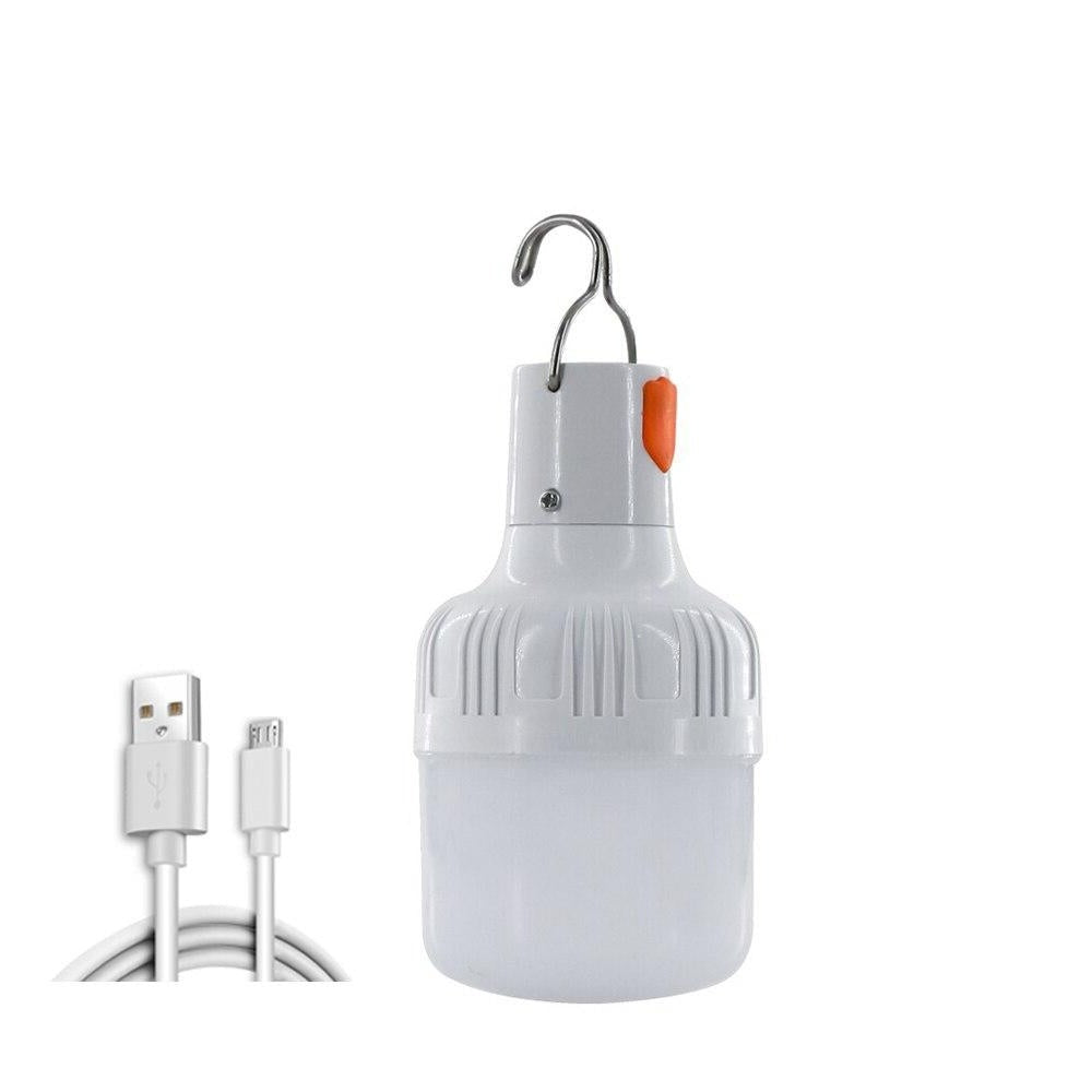 Outdoor USB Rechargeable LED Lantern High Brightness Portable Light with Hook for Camping and Emergency Situations