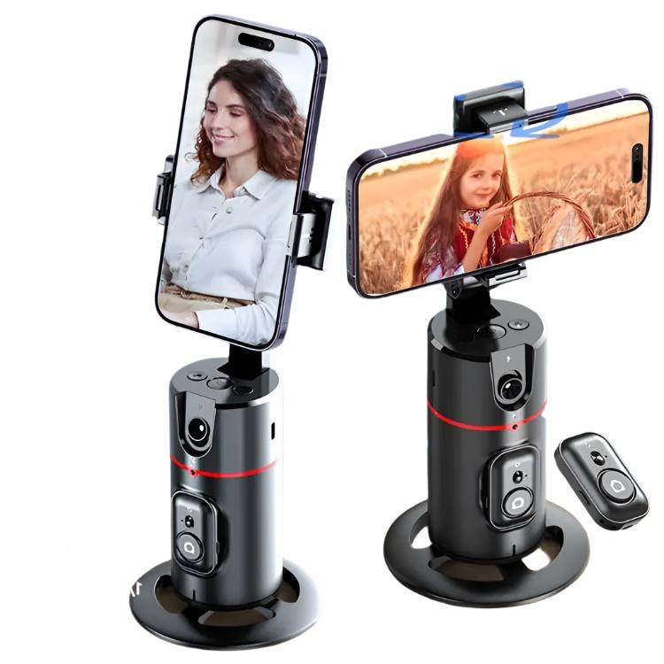 P02 360° Rotation Gimbal Stabilizer with Face Tracking & Remote Shutter for TikTok and Smartphone Live Streaming