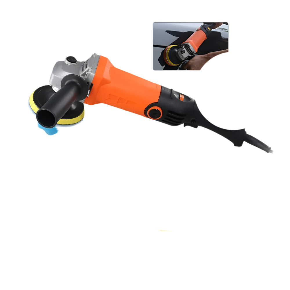 Podofo 1200W Rotary Car Buffer Polisher – 8800RPM Waxer with Detachable Handle & Sponge Pads for Car, Boat & Surface Polishing