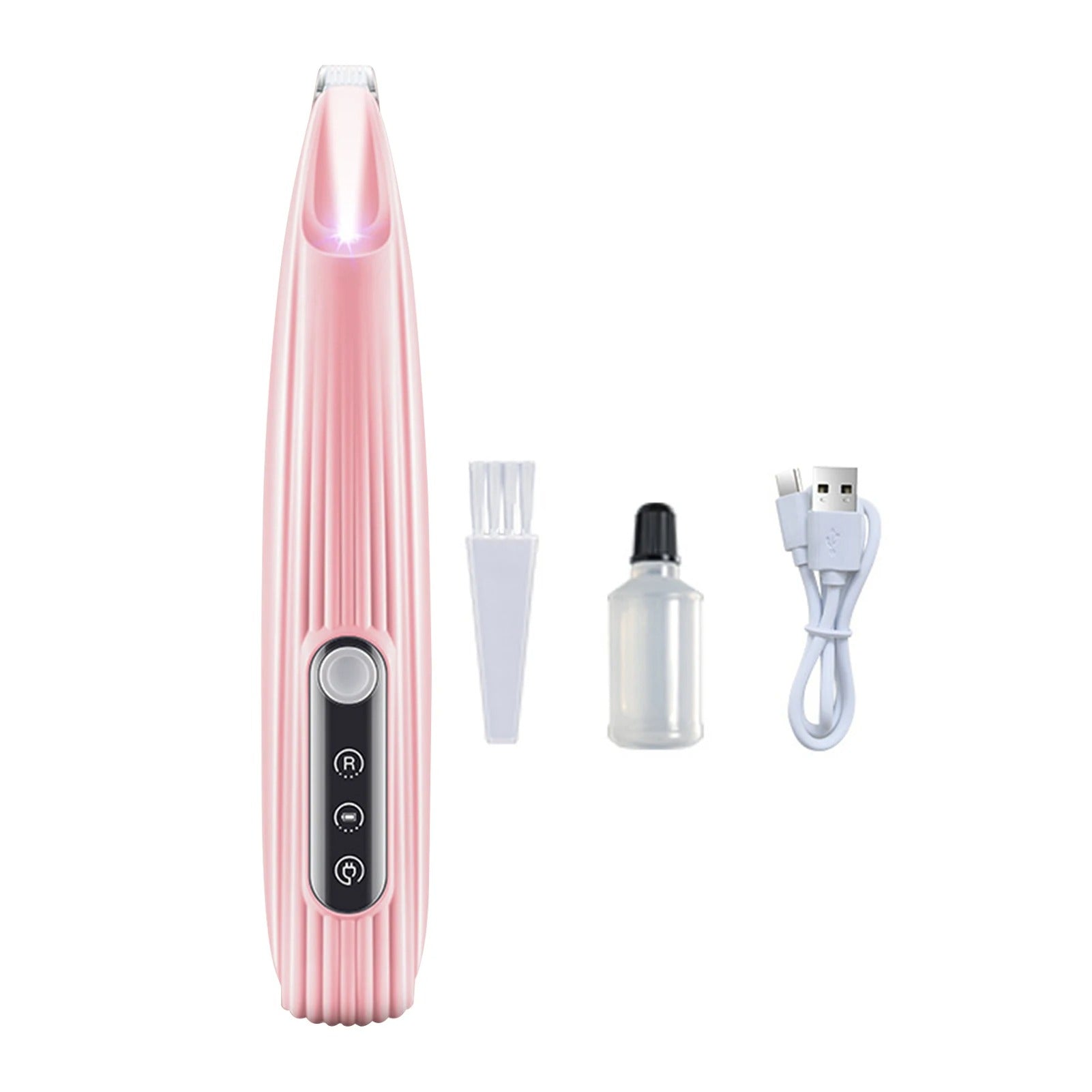 Portable Pet Paw Trimmer with LED Light – Rechargeable Cordless Nail Grinder & Shaver for Dogs, Cats & Small Animals

