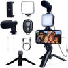 Smartphone Vlogging Kit for iPhone & Android - Tripod, Mini Microphone, and Starter Kit for TikTok, Live Streaming, and YouTube