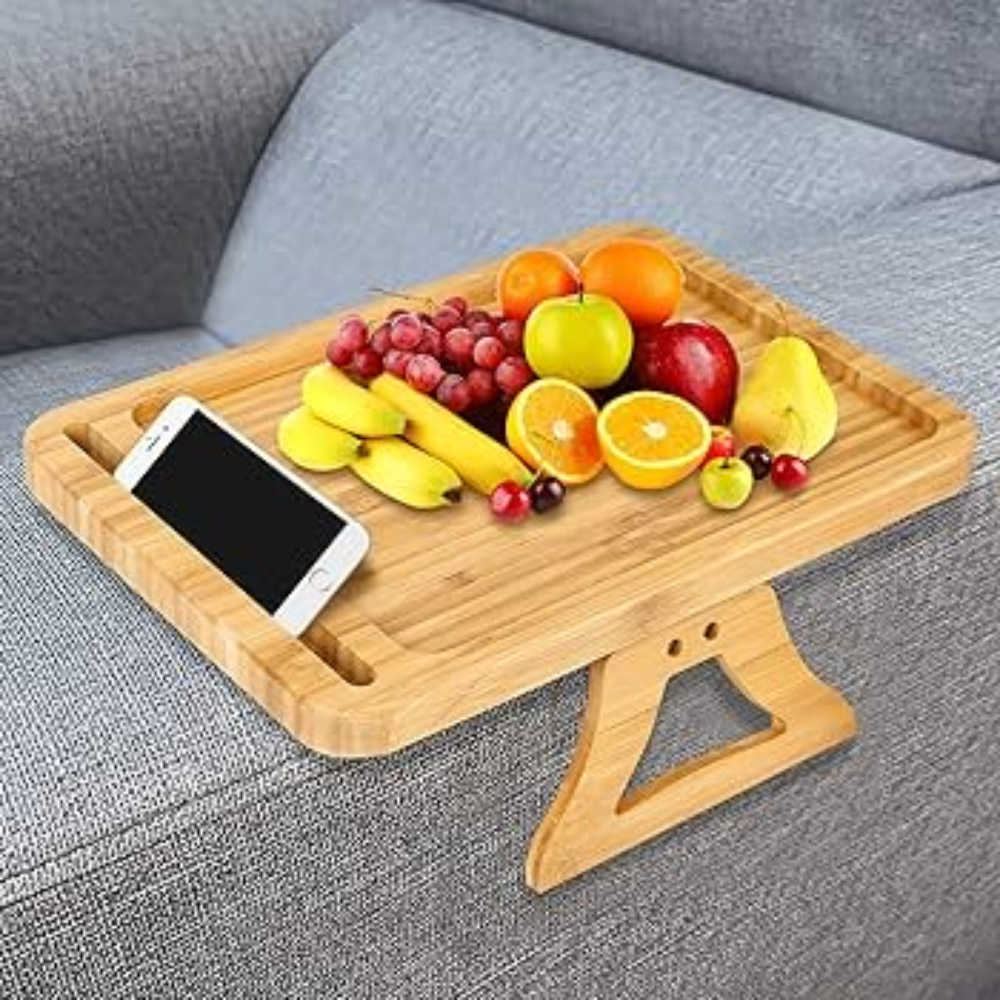 Sofa Clip Table | Comfortable Sofa Table with Phone Holder