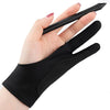 Two-Finger Painting Gloves - Anti-Touch, Anti-Pollution, and Anti-Dirty Gloves for iPad and Tablet Drawing (Left and Right Hand)