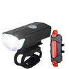 USB Rechargeable Bike Light Set Front Light with Taillight Easy to Install 3 Modes Bicycle Accessories for the Bicycle