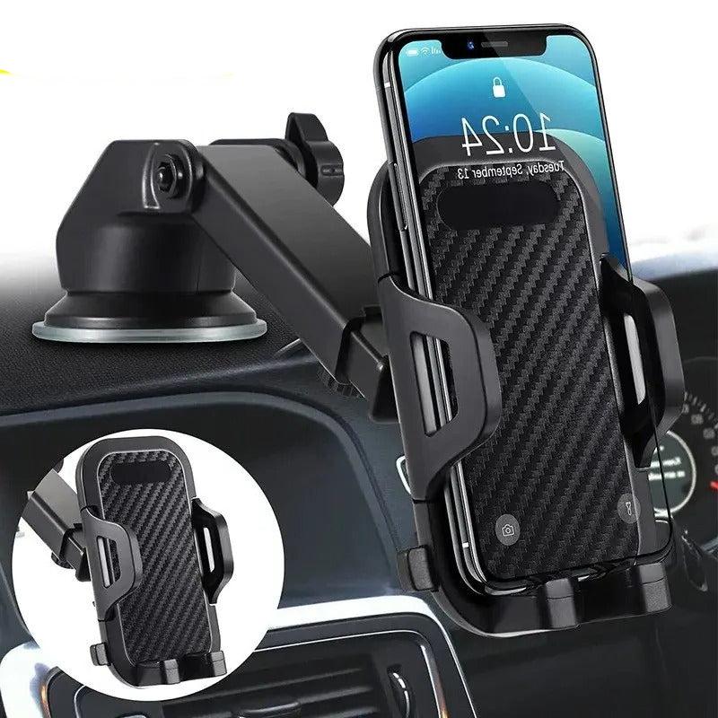 Universal Car Phone Holder Suction Cup Mount Stand for iPhone, Xiaomi, Huawei, Samsung – Secure Mobile Cell Bracket