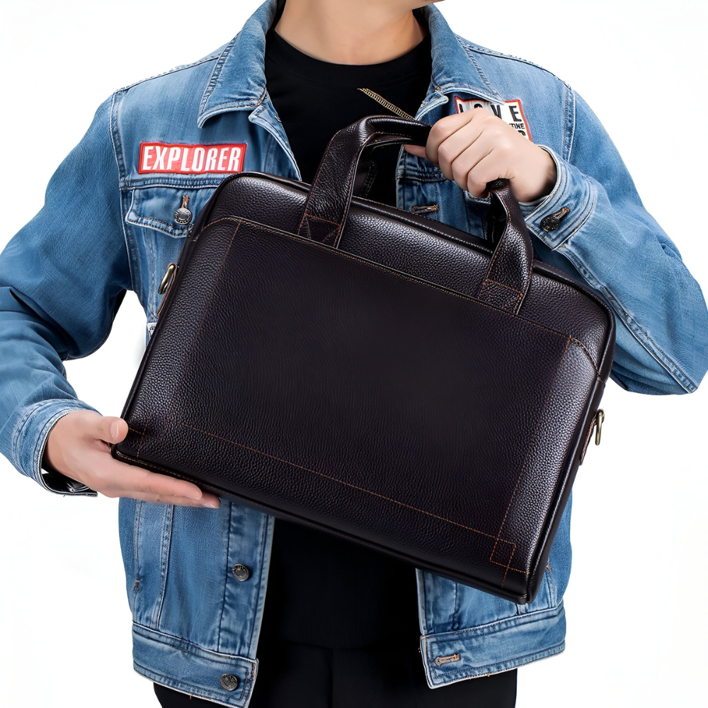 Men's Leather Briefcase | Elegant, Timeless Leather Bag for Success