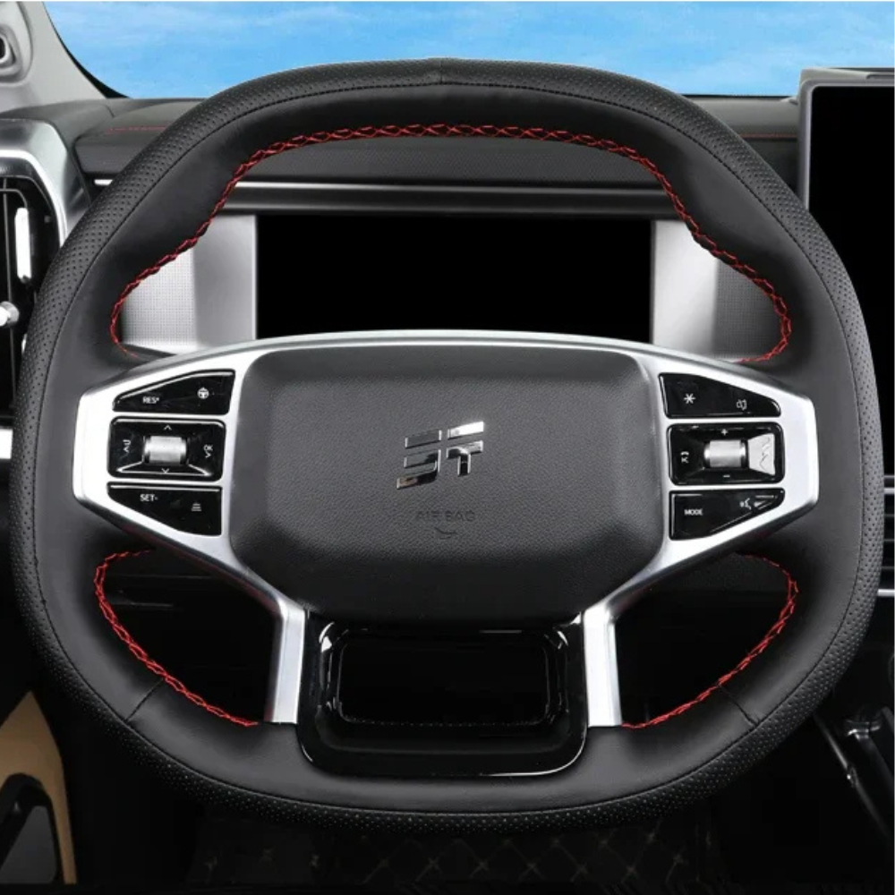 Hand-Sewn Steering Wheel Cover | Elegant Protection for Your Steering Wheel