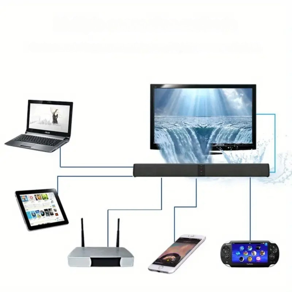 Powerful Soundbar Sound Radio | Immersive Soundbar for Thrilling Moments