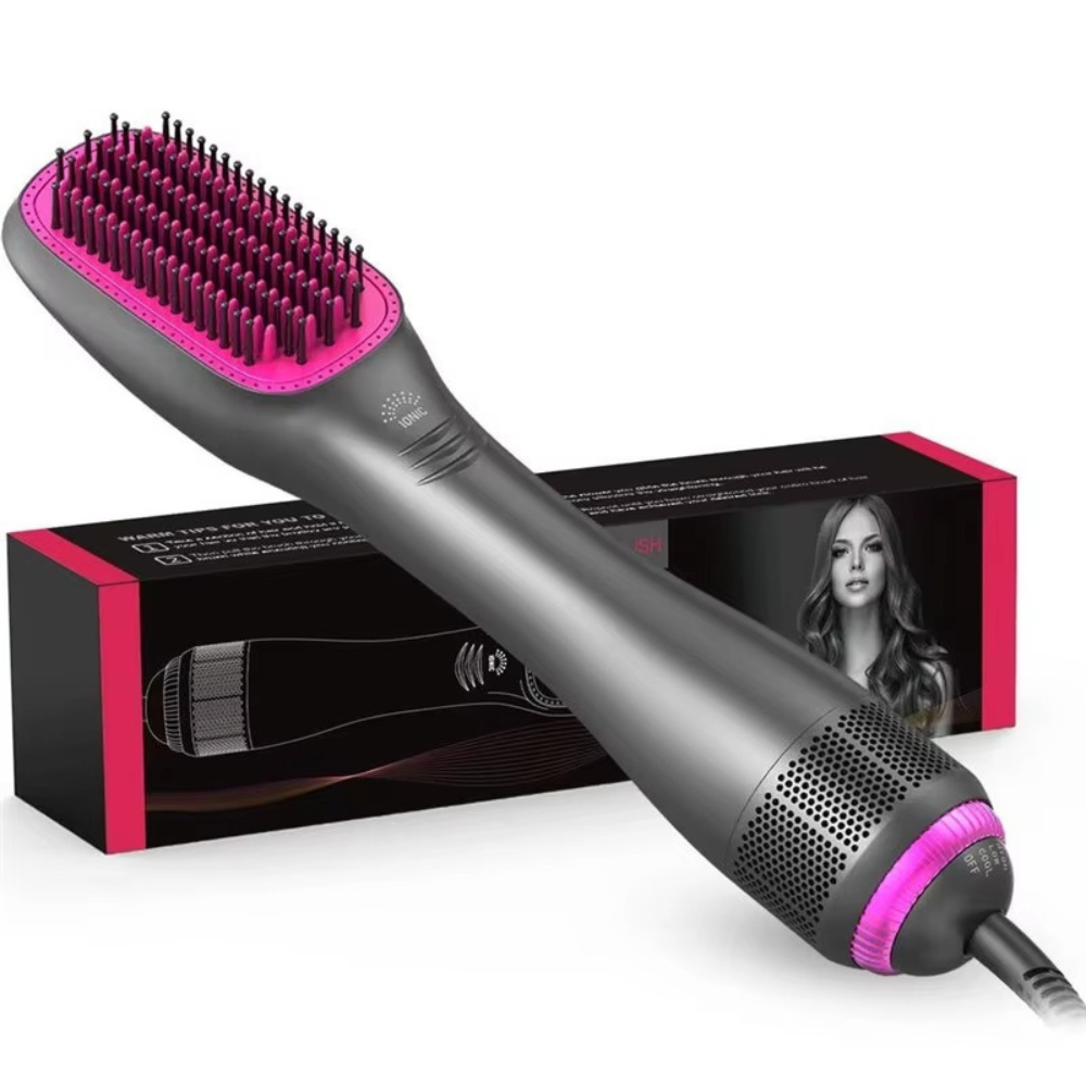 Hot Air Comb Styling Brush | Versatile Styling Brush for Shiny Hair