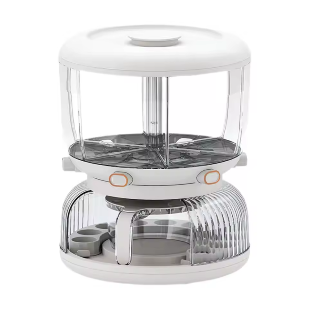 Rotating Rice Dispenser with 6 Compartments | Space-Saving and Efficient Storage Solution
