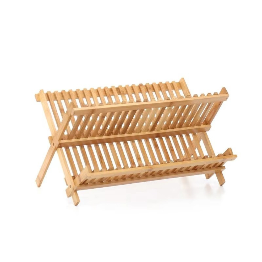Bamboo Dish Rack for Kitchen | Natural, Stylish Drying Solution