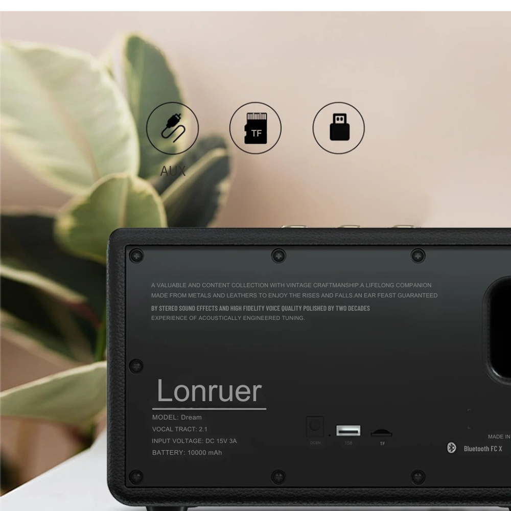 Lonzuer 80W Class D Wireless Speaker | Powerful Sound that Excites