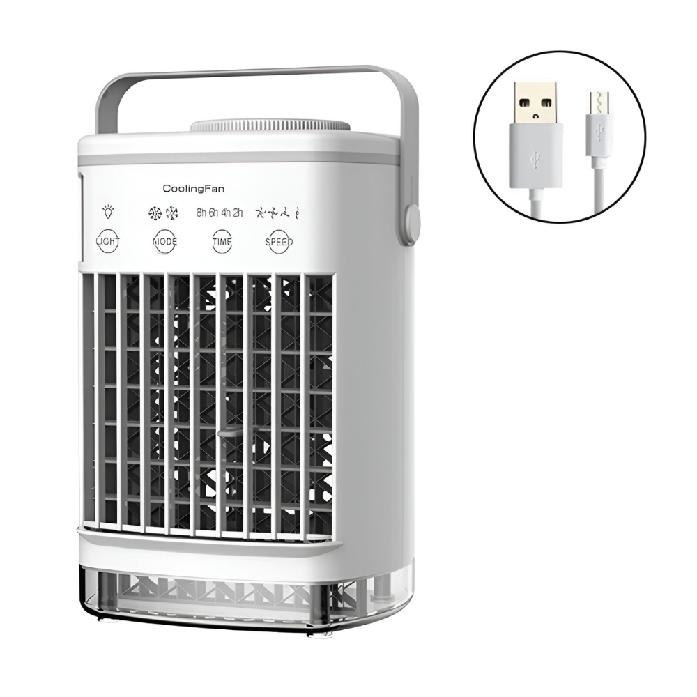 Mini Humidifier Fan Air Cooler | Refreshing Mini Air Cooler for Relaxing Moments
