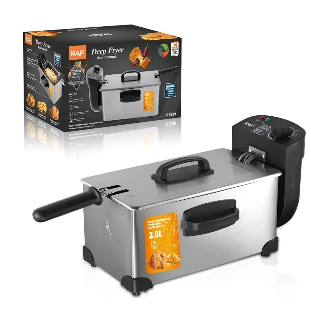 Electric Multifunction Mini Deep Fryer by CrispMaster | Compact Power – Crispy Delight