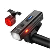 WEST BIKING USB Rechargeable Bike Light Set – Front Cycling Headlight & Rear Warning Light for Road Bikes & Night Riding

