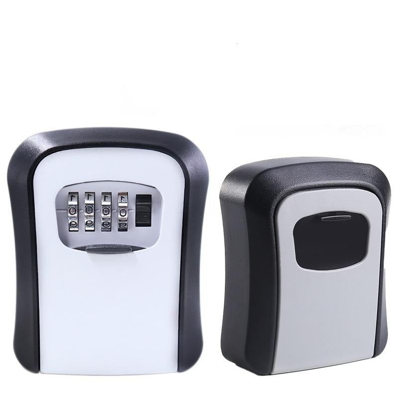 Wall Mount Key Lock Box 4 Digit Combination Security Safe for Home and Office, Keyless Storage Organizer