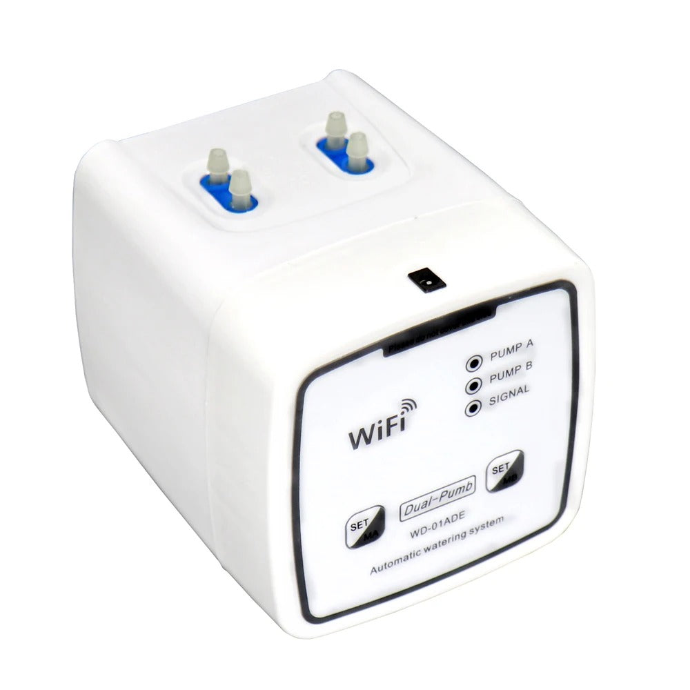 WiFi Smart Drip Irrigation System – Dual Pump Automatic Watering Device with Timer & Remote App Control for Garden or Balcony