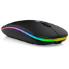 Wireless Bluetooth RGB Rechargeable Mouse Silent Ergonomic LED Backlit Gaming Mouse for Laptop and PC