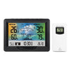Wireless Weather Station with Outdoor Sensor – Color Display Indoor/Outdoor Thermometer Hygrometer & Alarm Clock