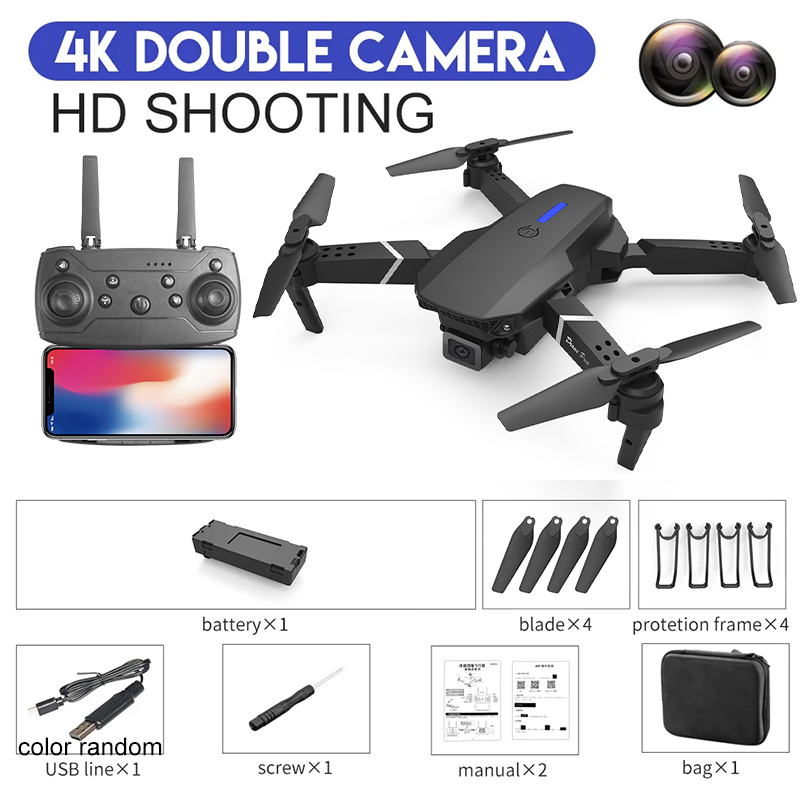 RC Drone with 4K Camera, Foldable Design, WiFi FPV, and Altitude Hold Perfect Gift for Aerial Enthusiasts Photography