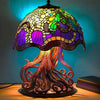 Charming Table Lamp with Stained Glass