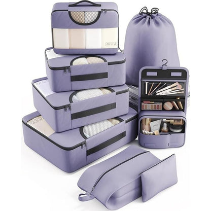 8 Set Packing Cubes for Travel – Durable, Space-Saving Organizers