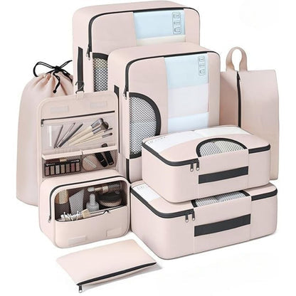8 Set Packing Cubes for Travel – Durable, Space-Saving Organizers