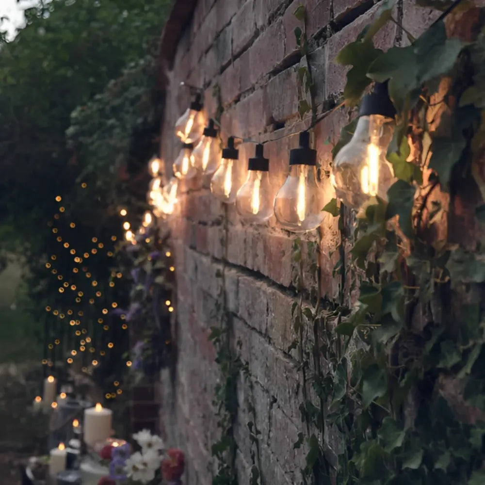 Solar Powered Fairy Lights Outdoor LED String Lights for Garden, Patio, and Decor